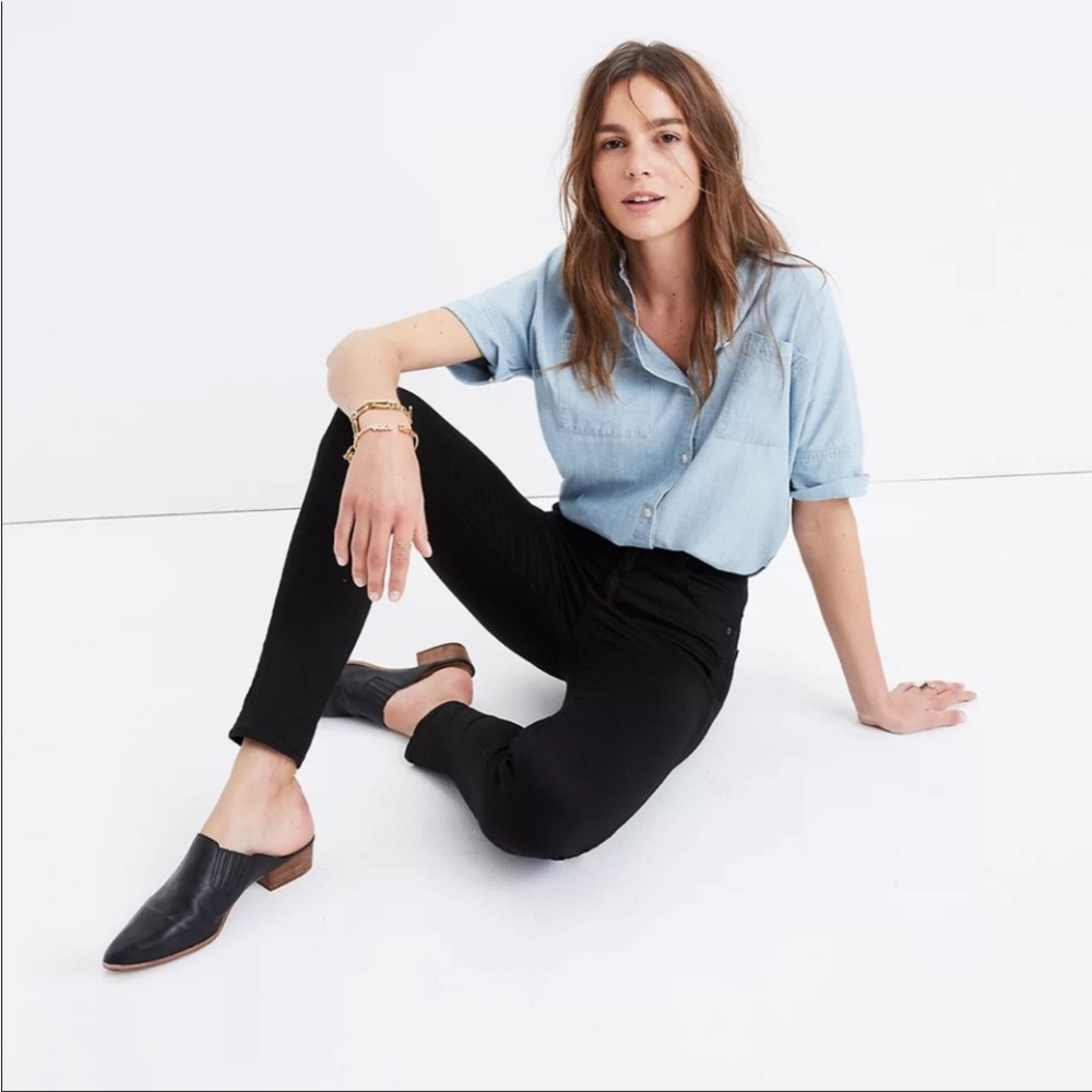 Madewell Black 10” high rise Jeans size 29
